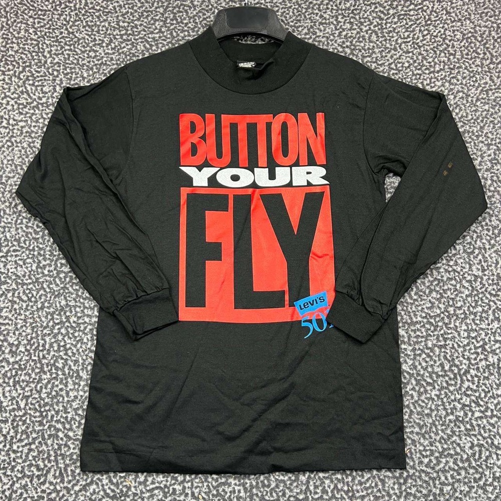 Vintage Levi's 501 Button Your Fly Shirt Medium Long Sleeve New‎ with Defects